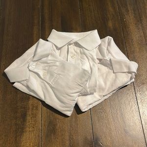 5T XS 4/5 Cat & Jack White Uniform Polo Short Sleeve Button  Shirt